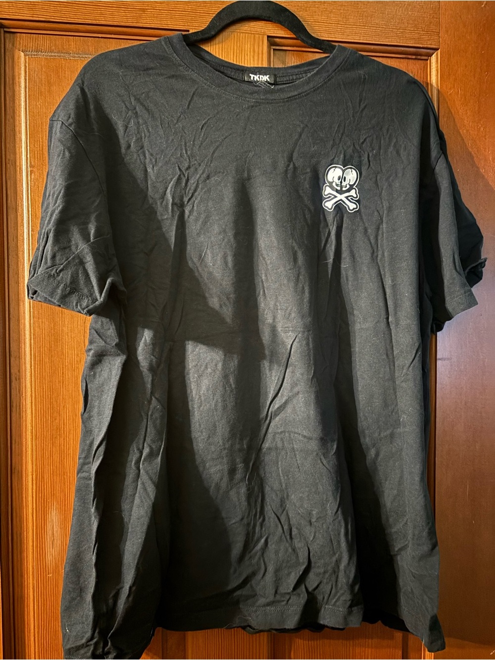 tokidoki Black Tee with Heart Skull & Crossbones Graphic